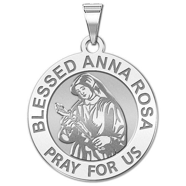 Blessed Anna Rosa Round Religious Medal "EXCLUSIVE"