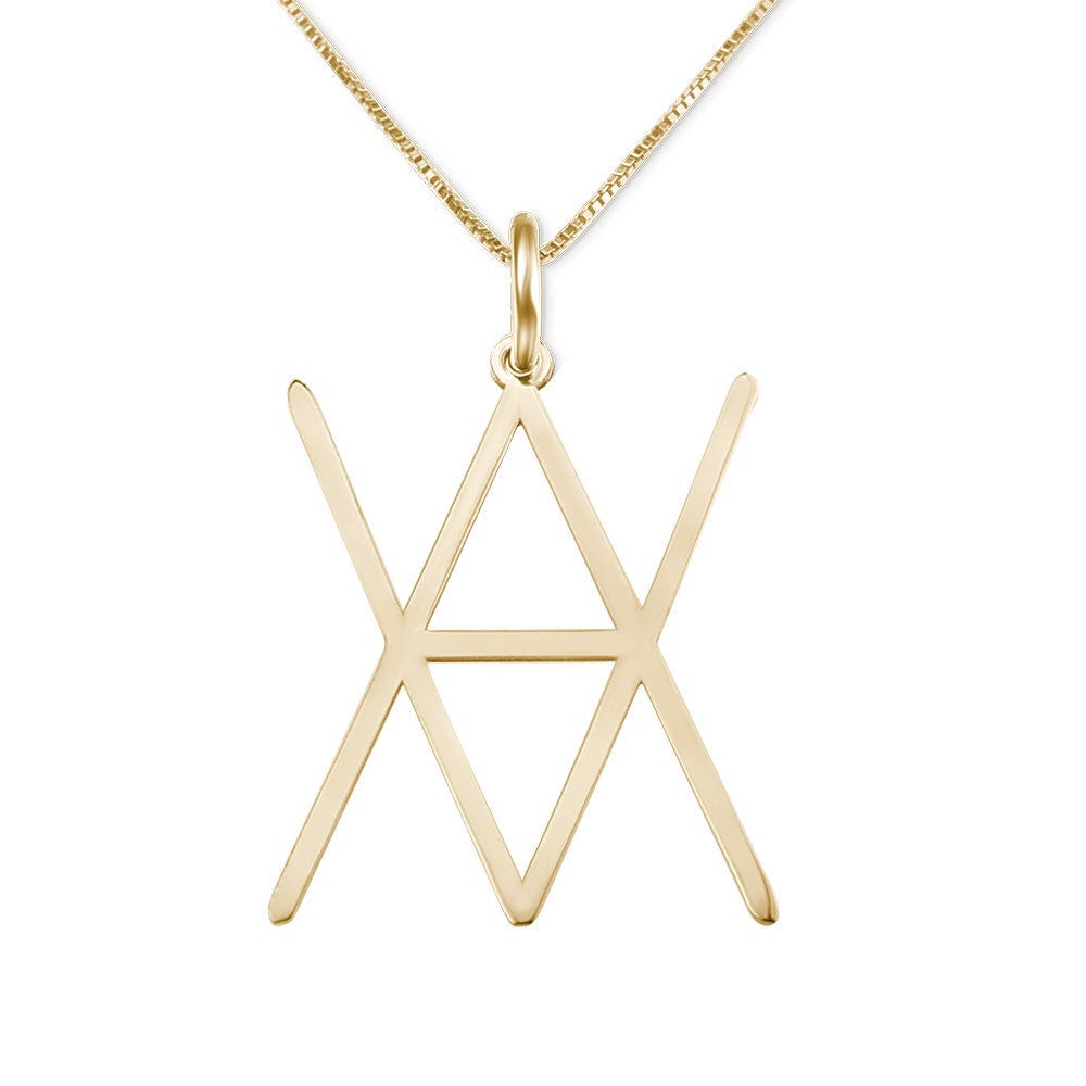 Geometrical Name Necklace
