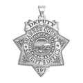 Personalized 7-Point Star Kansas Sheriff Badge with your Dept, Rank and Number