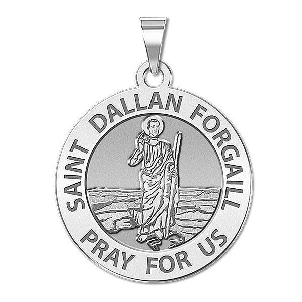 Saint Dallan Forgail Round Religious Medal "EXCLUSIVE"