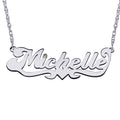 Personalized Classic Script Name Necklace with Birthstone & Chain Included