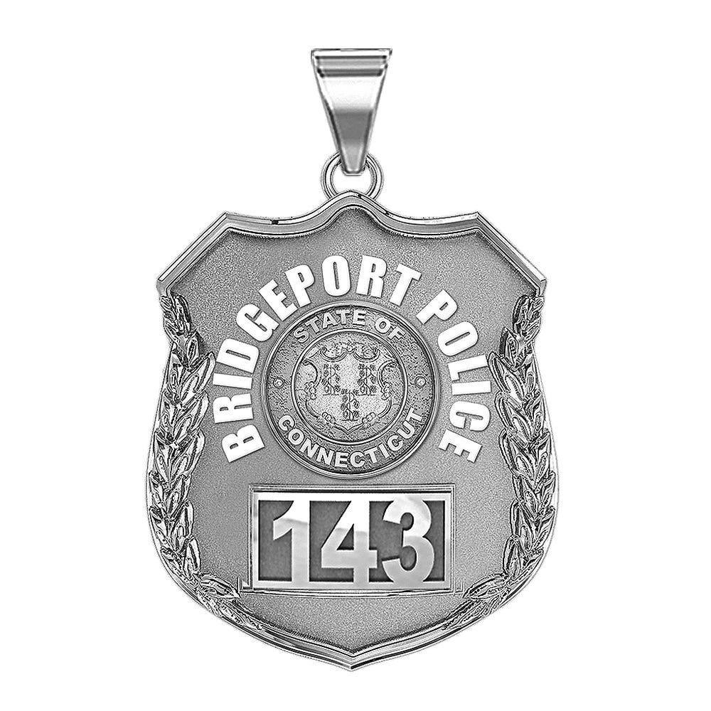 Personalized Bridgeport, Connecticut Police Badge with Your Number