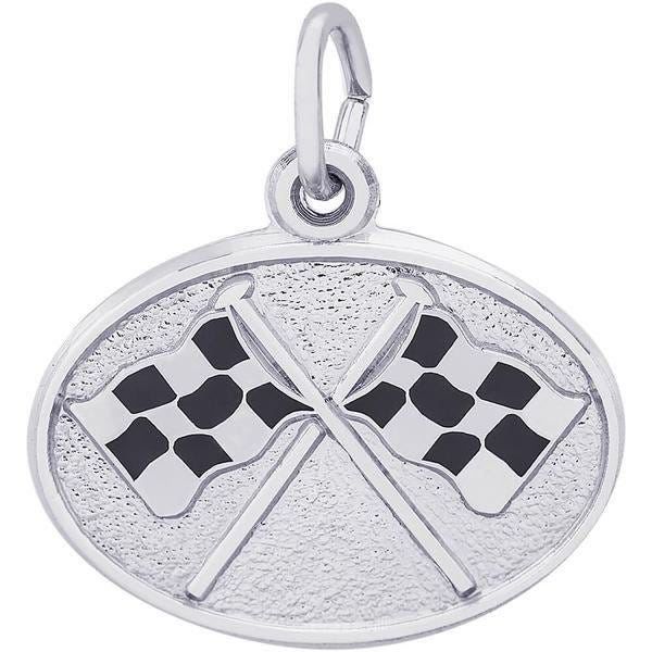 Flags Crossed Engravable