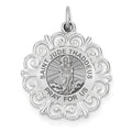 Saint Jude Thaddeus Round Filigree Religious Medal