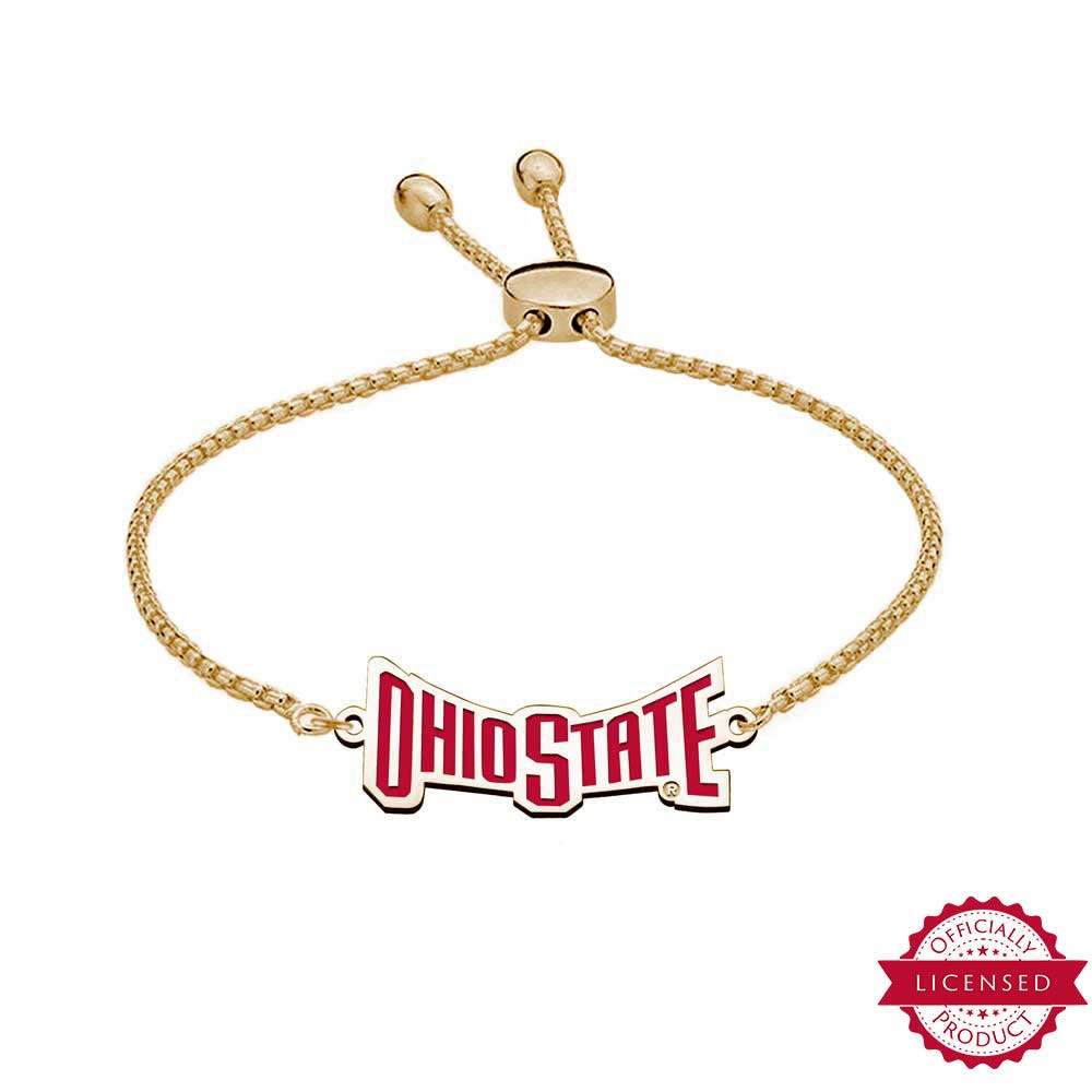 Ohio State University Color Enamel Banner Bracelet