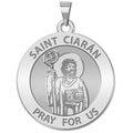 Saint Ciaran Round Religious Medal