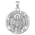 Saint Christina of Bolsena Round Religious Medal