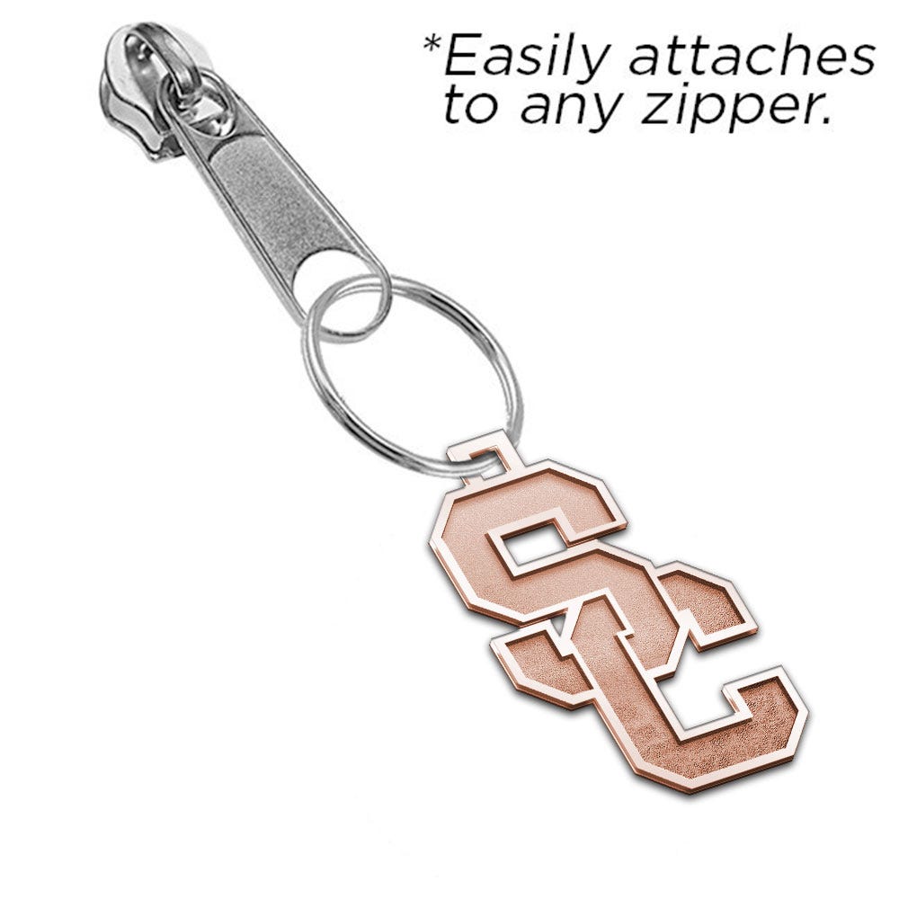 USC Interlocking SC Zipper Pull