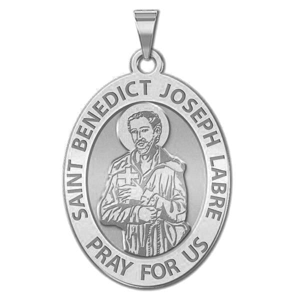 Saint Benedict Joseph Labre Oval Religious Medal