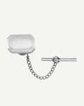 Engravable Rectangle Bezel Tie Tack