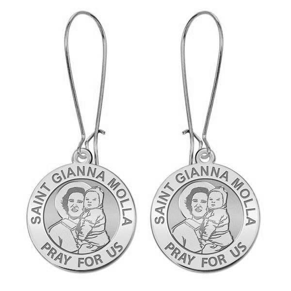 Saint Gianna Beretta Molla Earrings "EXCLUSIVE"