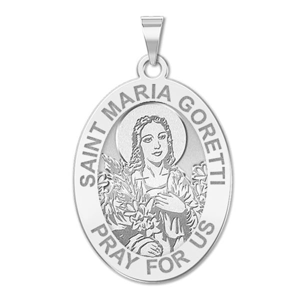 Saint Maria Goretti - Oval Religious Medal