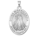 Divina Misericordia Jesus Oval Religious Medal