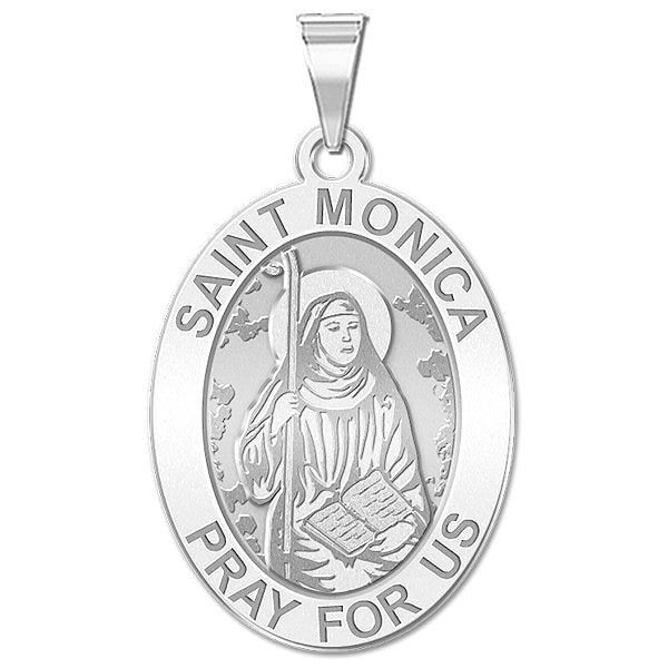 Saint Monica Oval Religious Medal