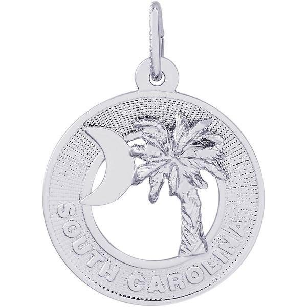 Palmetto Crescent Moon Engravable