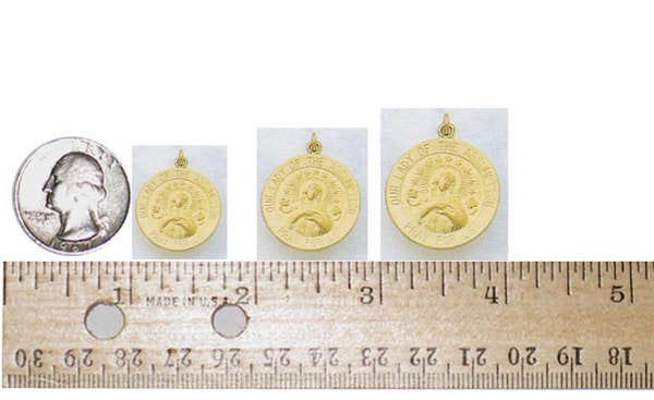 14k Gold Our Lady of the Assumption Religious Medal