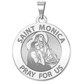 Saint Monica w/ her son Saint Augustine Religious Medal