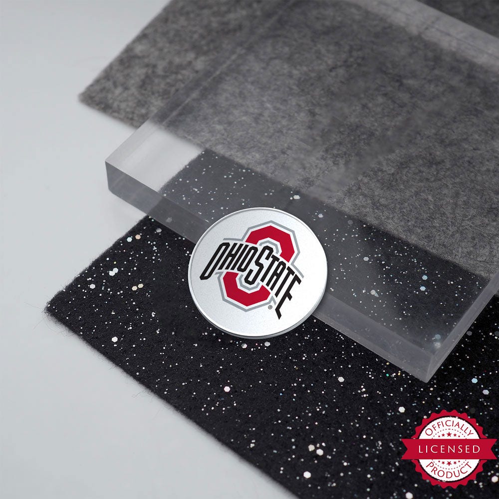 Ohio State University Logo Golf Ball Marker