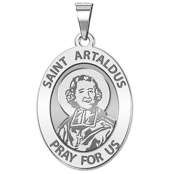 Saint Artaldus Religious Oval Medal "EXCLUSIVE"