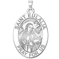 Saint Eulalia Oval Religious Medal