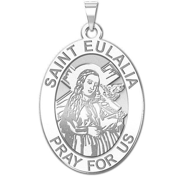Saint Eulalia Oval Religious Medal