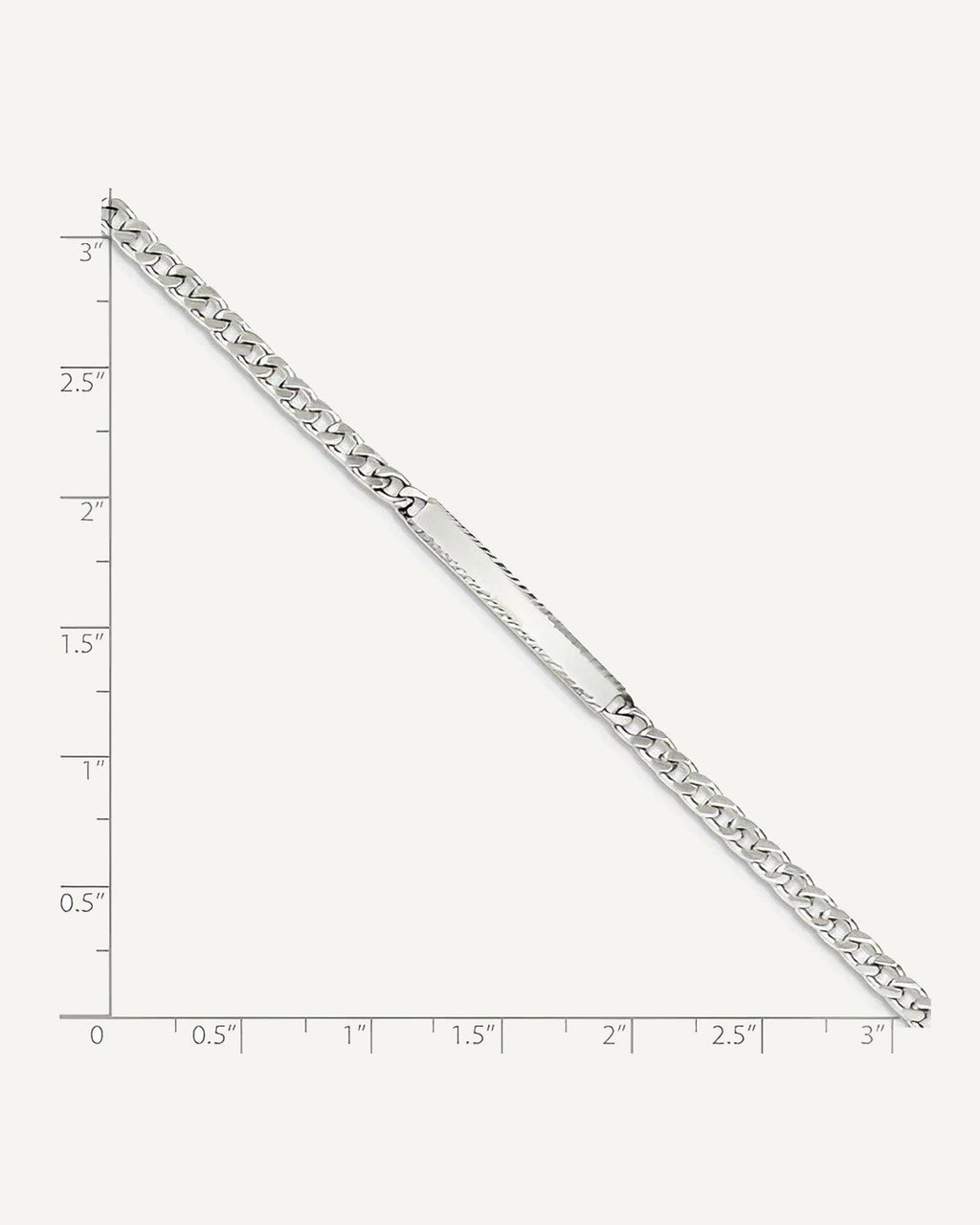 Custom Engraved Sterling Silver Women's Curb Link ID Bracelet