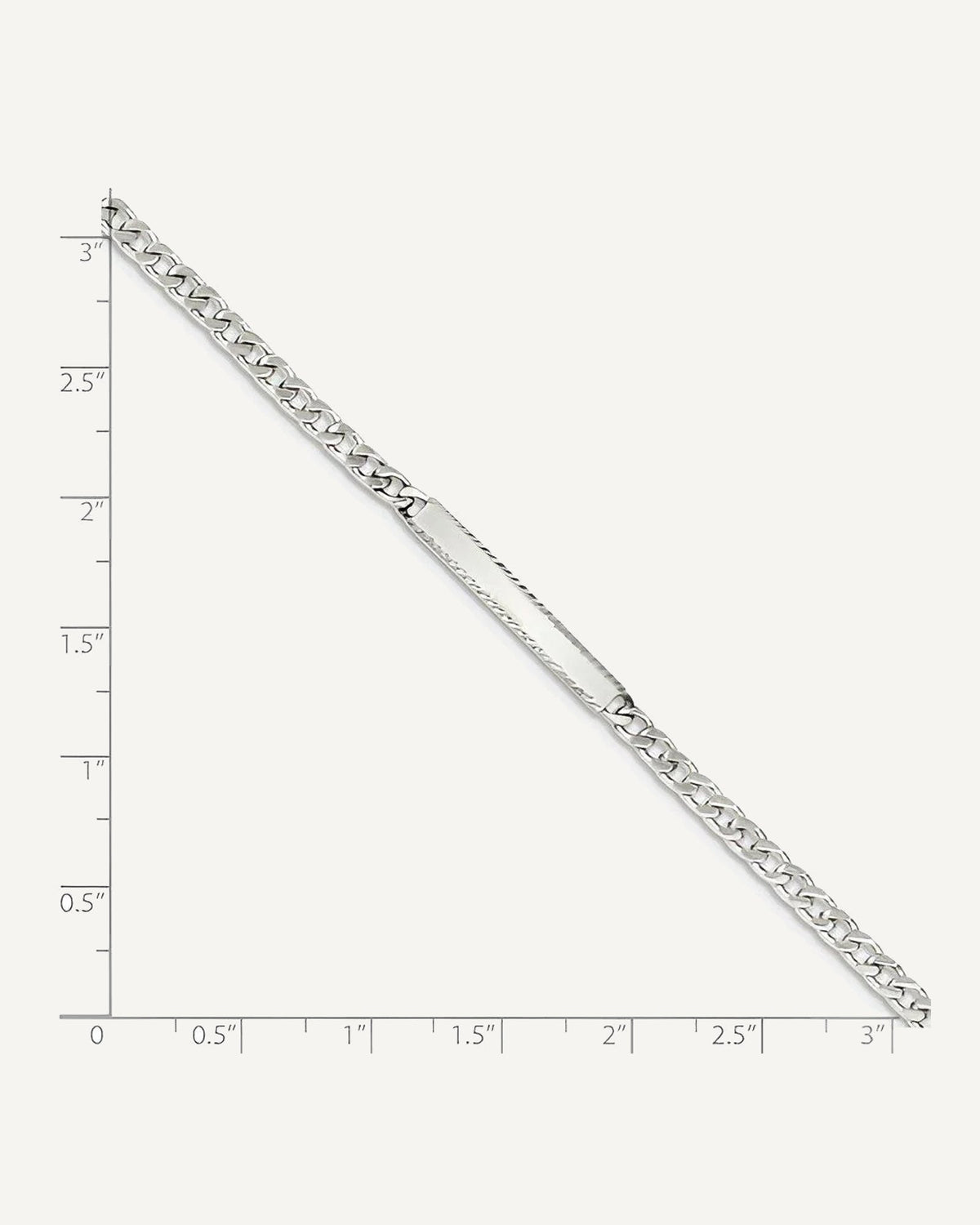 Custom Engraved Sterling Silver Women's Curb Link ID Bracelet