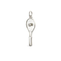 Tennis Racquet with Pearl Charm