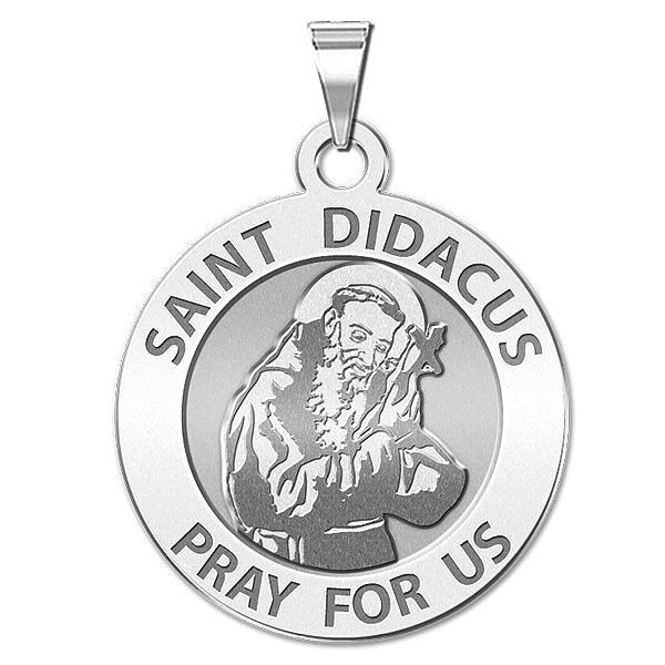 Saint Didacus Round Religious Medal "EXCLUSIVE"