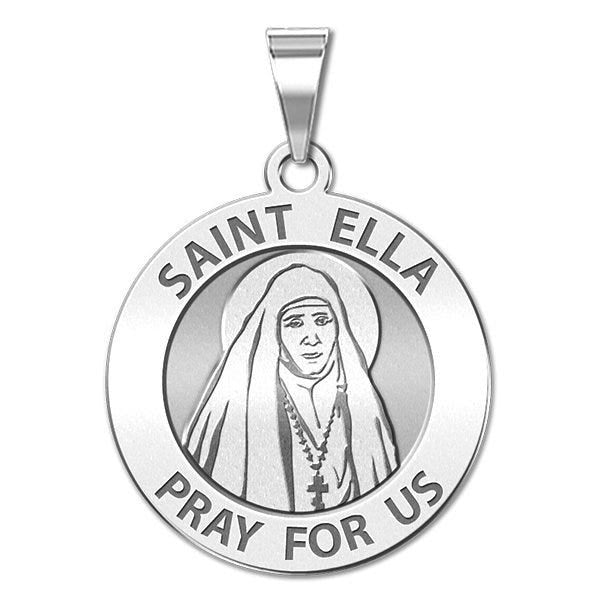Saint Ella Religious Round Medal "EXCLUSIVE"