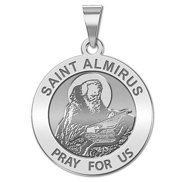 Saint Almirus Round Religious Medal "EXCLUSIVE"