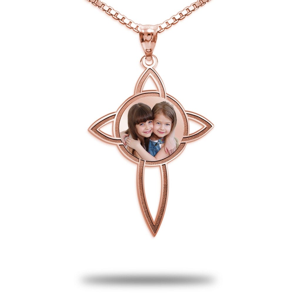 Celtic Cross Photo Pendant