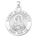 Saint Elizabeth (Mary's Cousin) Religious Round Medal  "EXCLUSIVE"