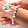 Stainless Steel Personalized Baseball Bead Bracelet
