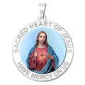 Sacred Heart of Jesus Religious Medal Color