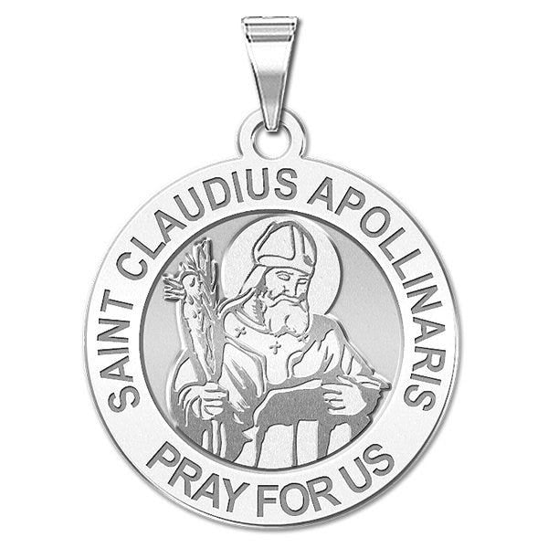 Saint Claudius Apollinaris Round Religious Medal - "EXCLUSIVE"