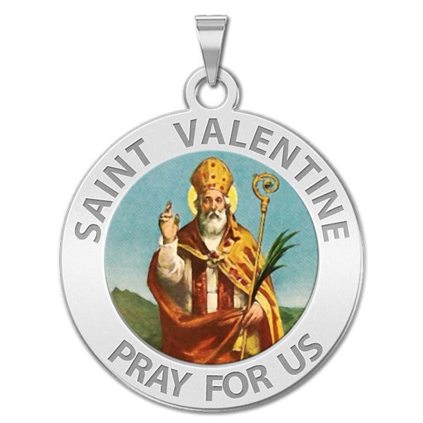 Saint Valentine Religious Medal
