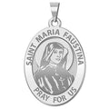 Saint Faustina OVAL Religious Medal