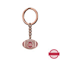 Ohio State University Color Enamel Football Logo Keychain