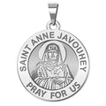 Saint Anne Javouhey Round Religious Medal "EXCLUSIVE"