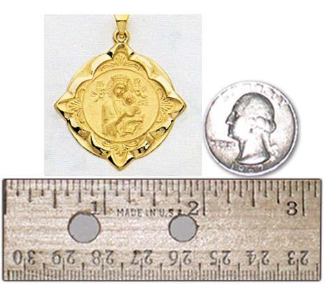 14K Gold Our Lady of Perpetual Help