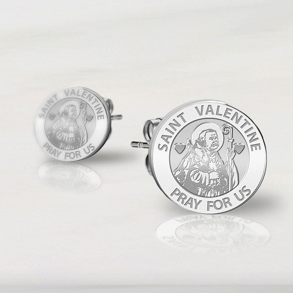 Pair of Saint Valentine Earrings
