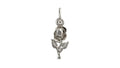 Rose W/ Stone Accent Charm