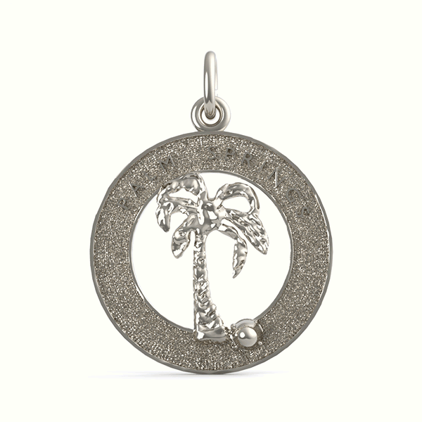 Palm Springs Palm Tree Ring Charm(6346)