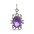 Filigree February Stone Charm(4764-002)
