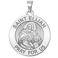 Saint Elijah Round Religious Medal