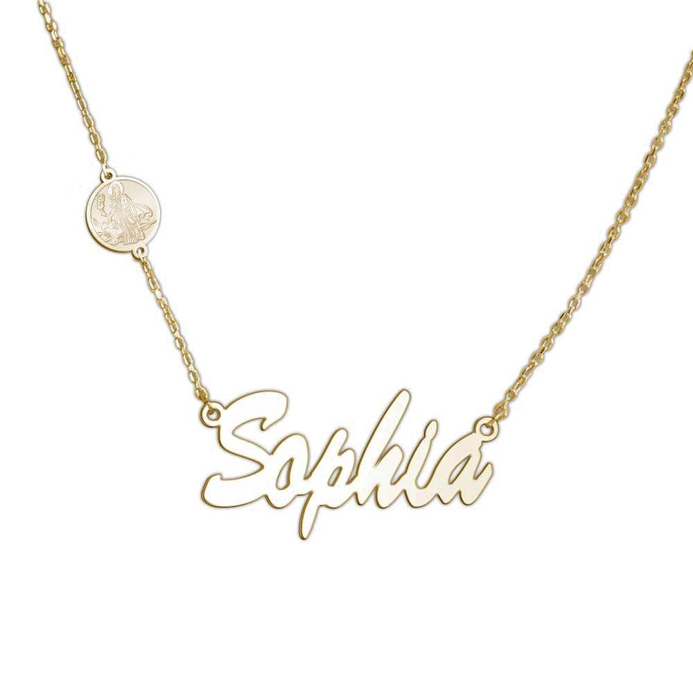 Saint Martha Custom Name Necklace