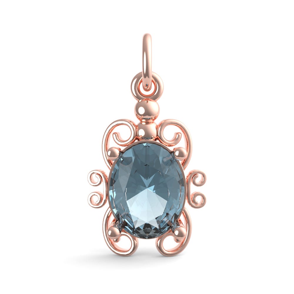 Filigree December Stone Charm(4764-012)