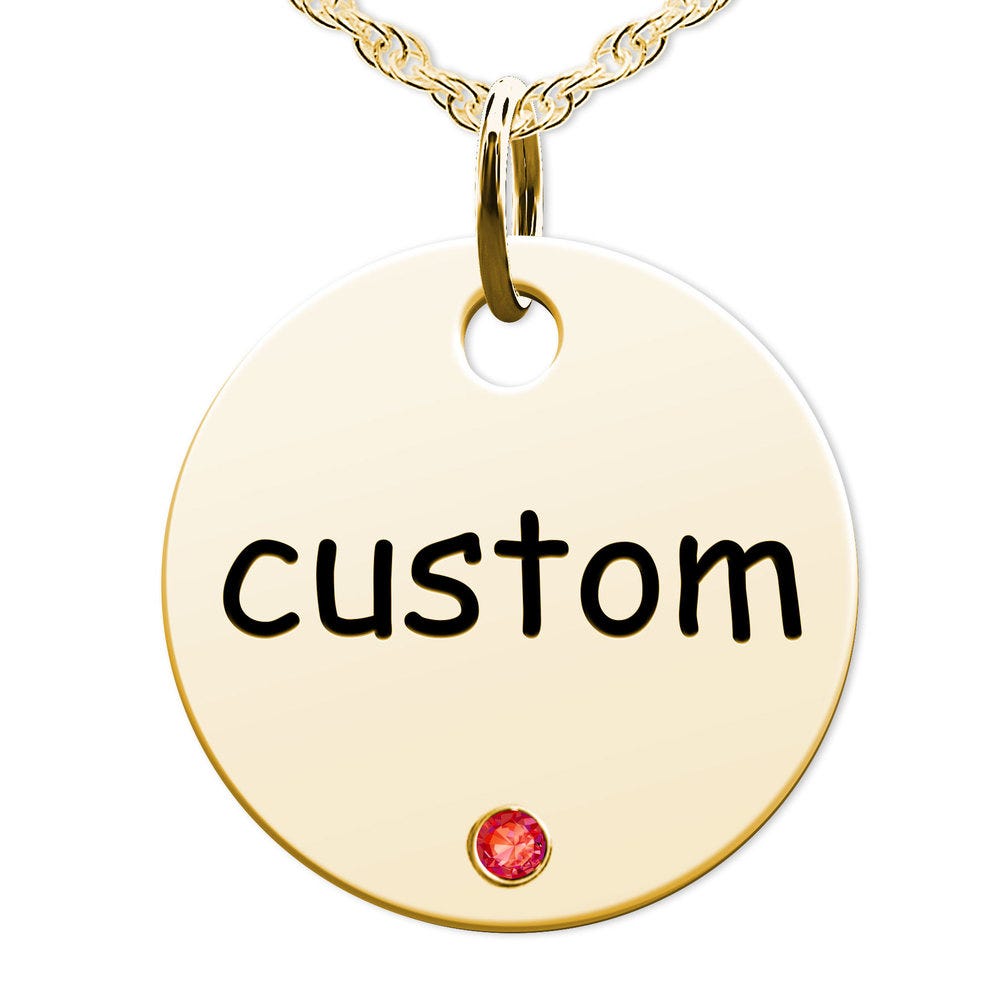 Custom Round Disc Charm