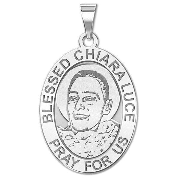 Blessed Chiara Luce OVAL Religious Medal  "EXCLUSIVE"